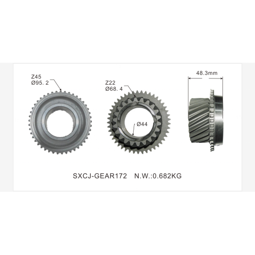 JAPANESE CARS MANUAL GEARBOX PARTS GEARSHAFT OEM 8-97241-231-0 FOR ISUZU 4HF1 FRR MZW6P 6TH MMY6P